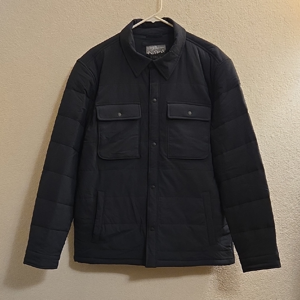 J. Crew Nortic Insulated Shirt Jacket - Slate Gray - Large